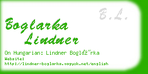 boglarka lindner business card